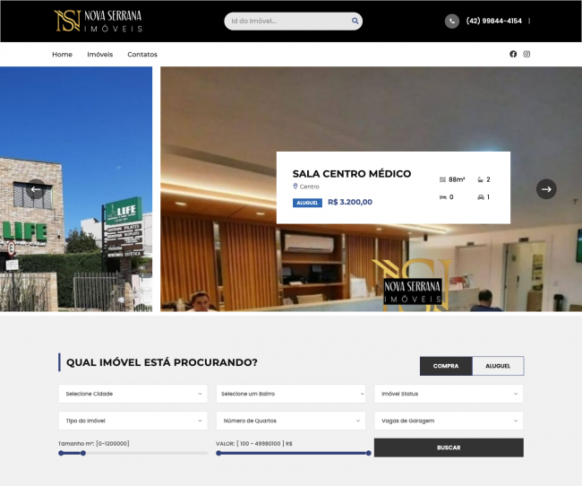 Site com CRM para Imveis
